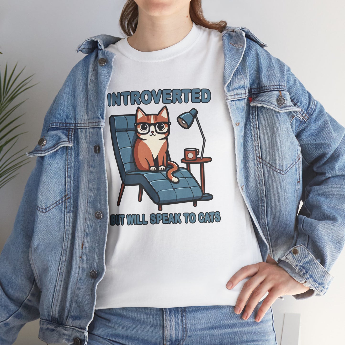 Introvert, But Will Speak to Cats T-Shirt