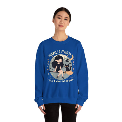 Fearless Females: Cats & Witches Own the Night Sweatshirt