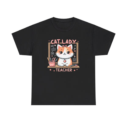 Cat Lady Teacher T-Shirt