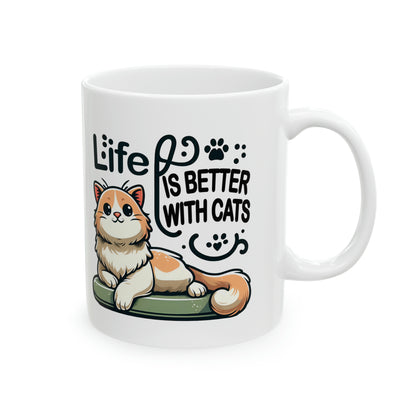 Life is Better with Cats Mug