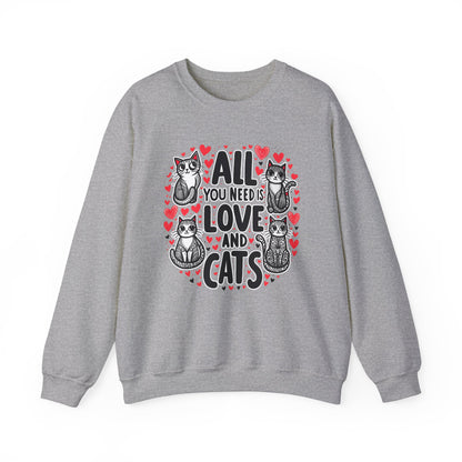 All You Need is Love & Cats Sweatshirt