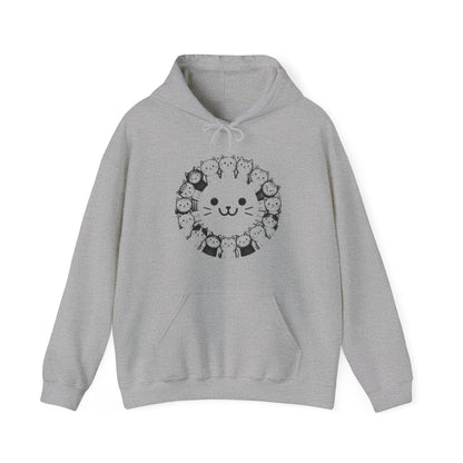Happy Cats Gender-Neutral Hoodie