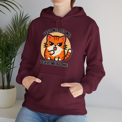 Feed Me, Pet Me, Leave Me Alone Gender-Neutral Hoodie