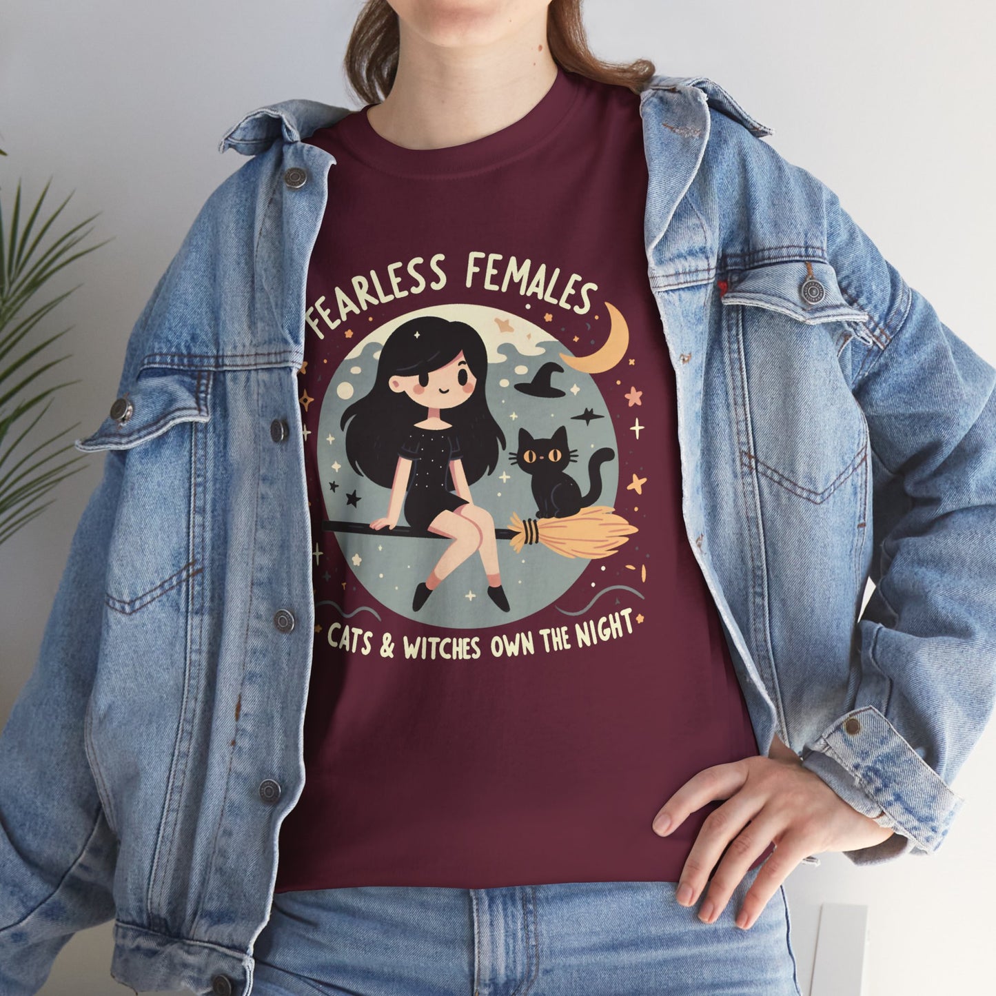 Fearless Females: Cats & Witches Own the Night T-Shirt