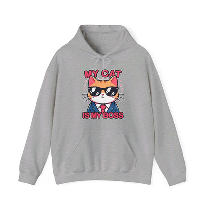 My Cat is my Boss Gender-Neutral Hoodie
