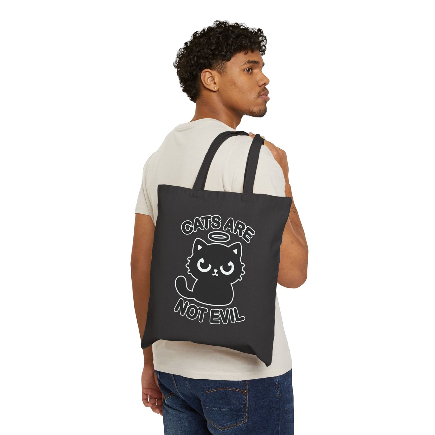 Cats are Not Evil Tote Bag