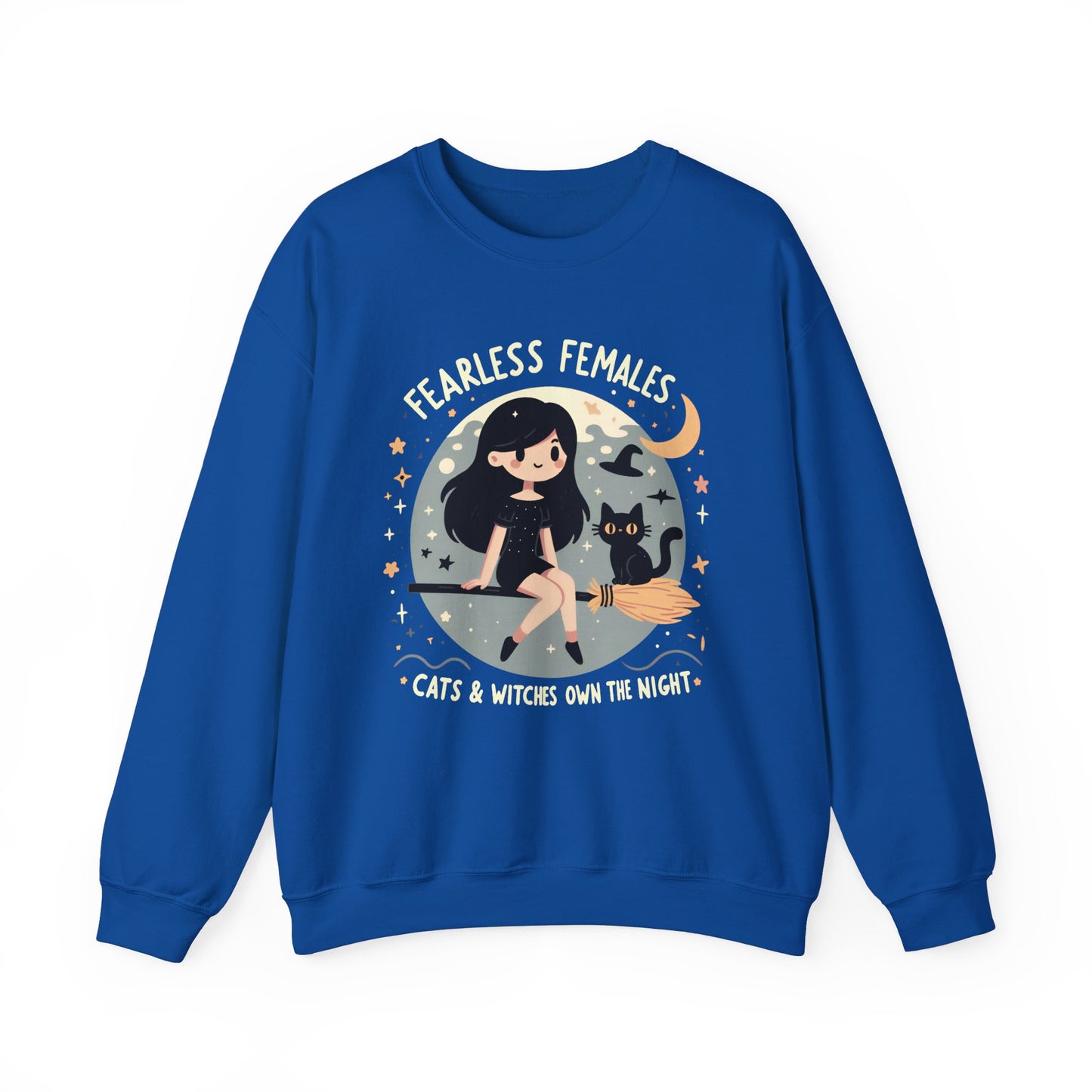 Fearless Females: Cats & Witches Own the Night Sweatshirt