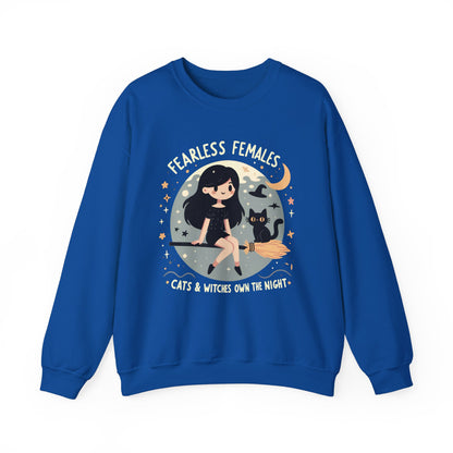 Fearless Females: Cats & Witches Own the Night Sweatshirt