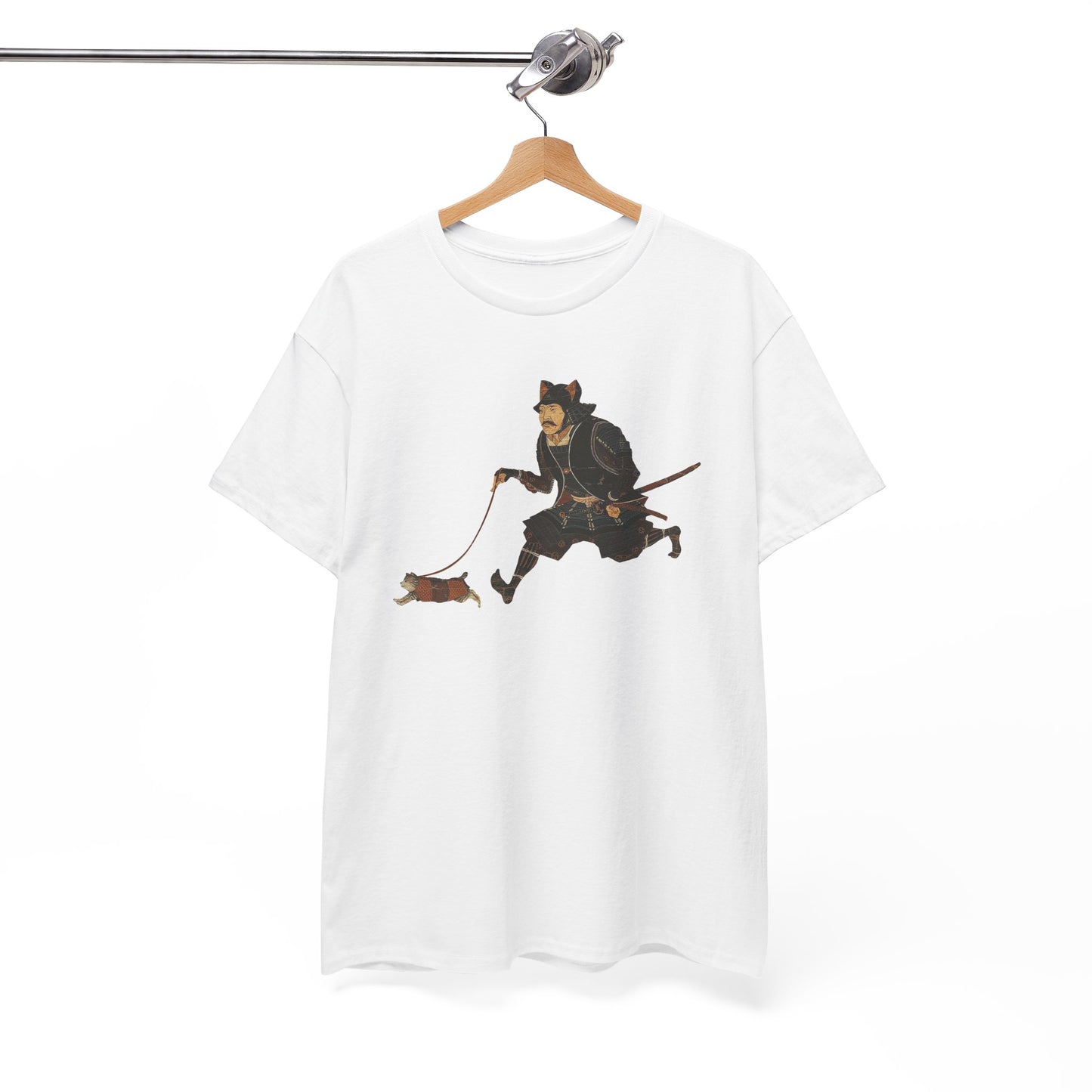 Samurai Walking Cat T-Shirt