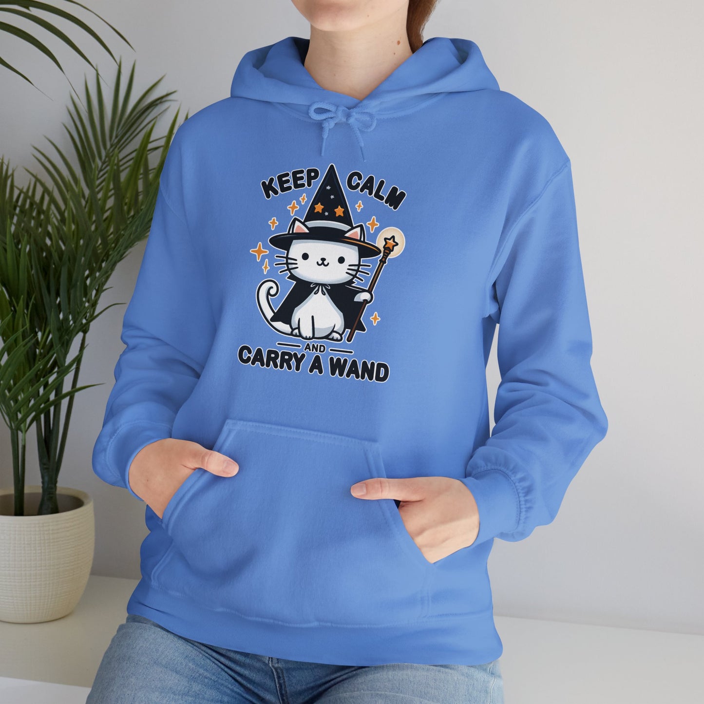 Keep Calm and Carry a Wand Gender-Neutral Hoodie