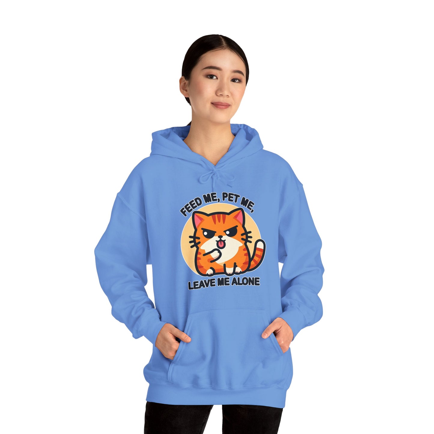 Feed Me, Pet Me, Leave Me Alone Gender-Neutral Hoodie