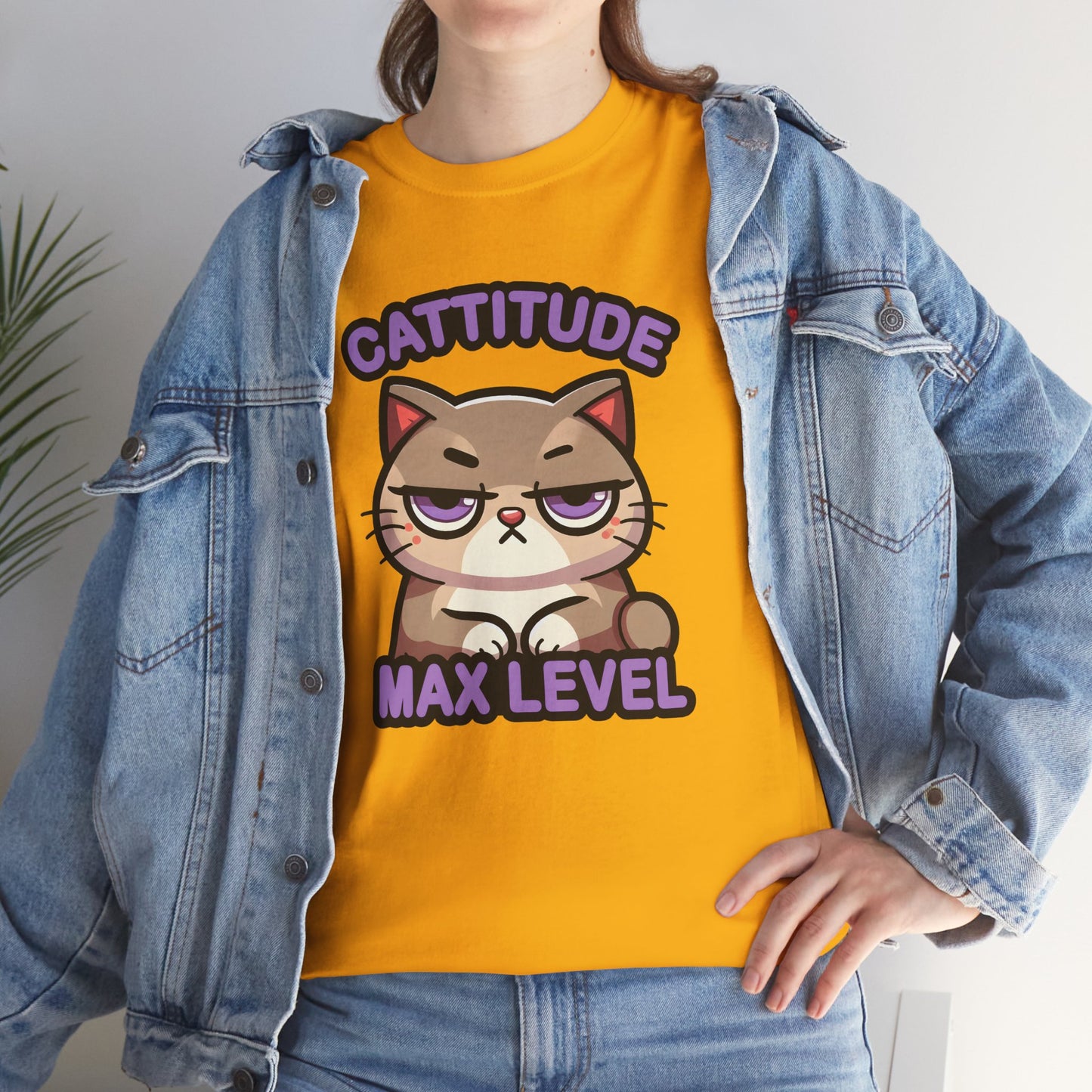 Cattitude Max Level T-Shirt