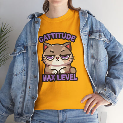 Cattitude Max Level T-Shirt