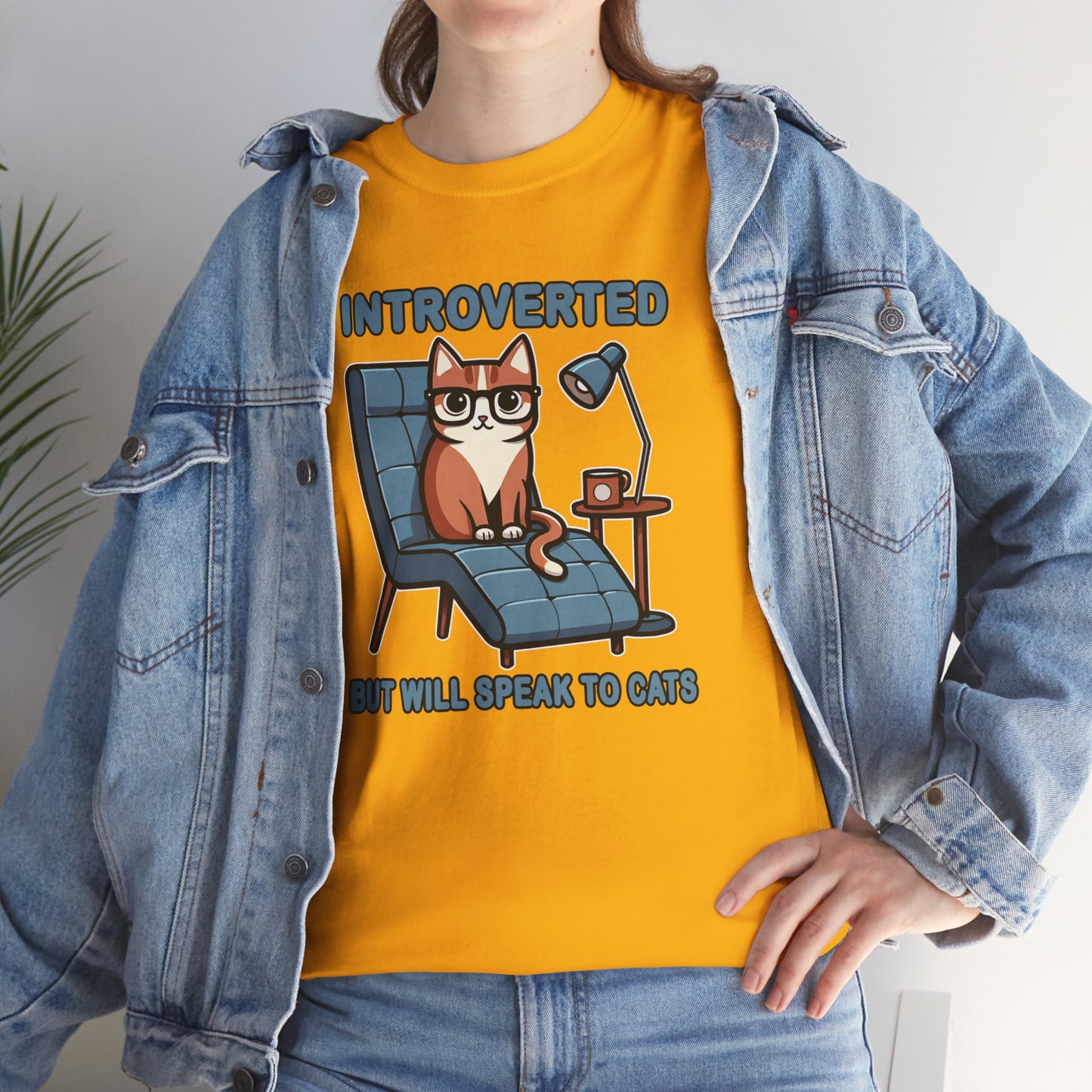 Introvert, But Will Speak to Cats T-Shirt