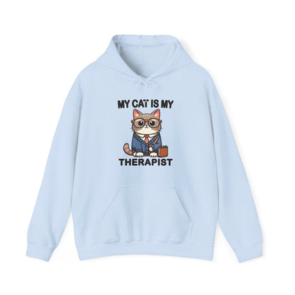 My Cat is My Therapist Gender-Neutral Hoodie