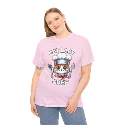 Cat Lady Chef T-Shirt