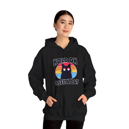 Hold On. I See a Cat Gender-Neutral Hoodie