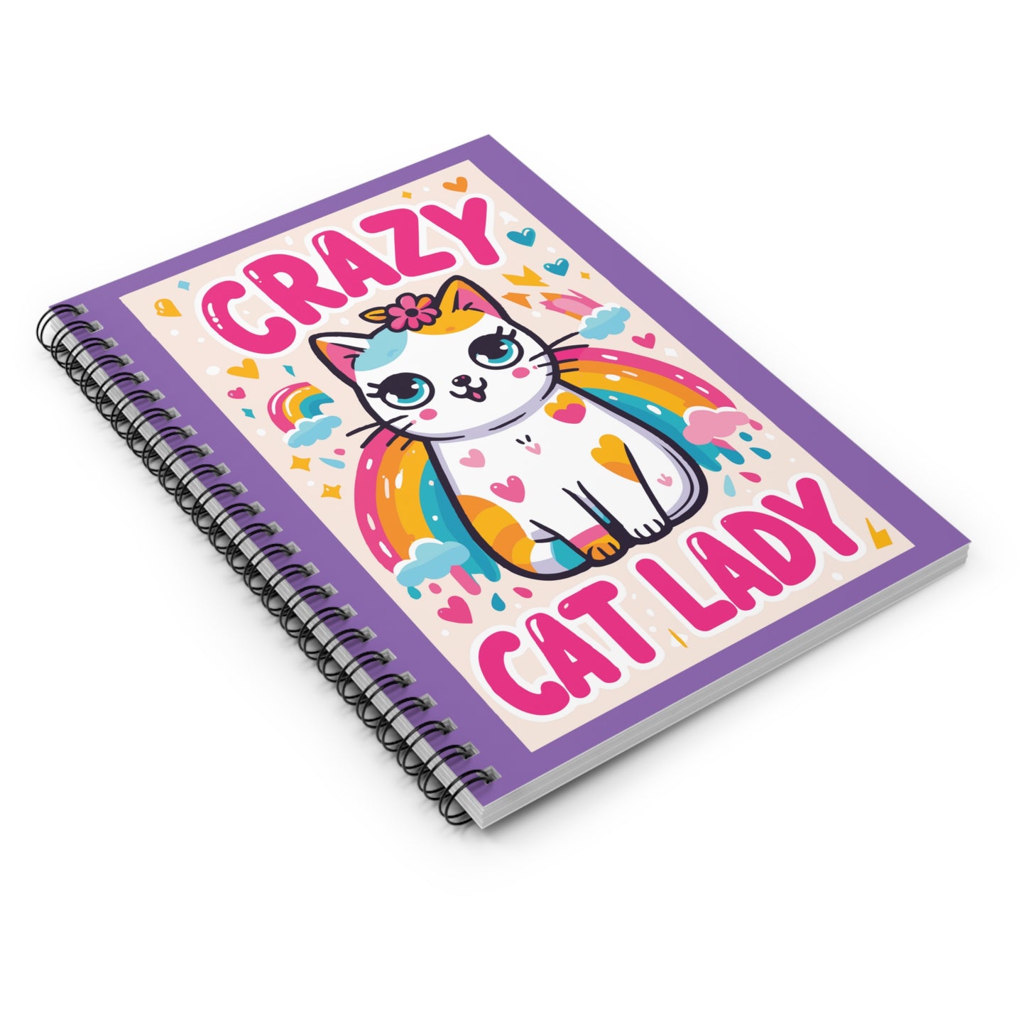 Crazy Cat Lady Spiral Notebook