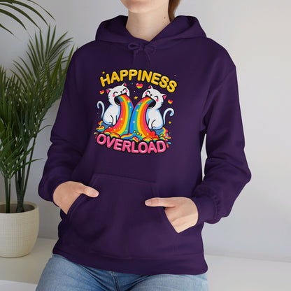 Happiness Overload Gender-Neutral Hoodie