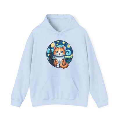 Van Gogh Cat Hoodie