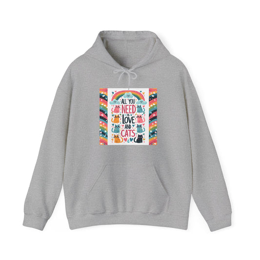 All You Need is Love & Cats Hoodie