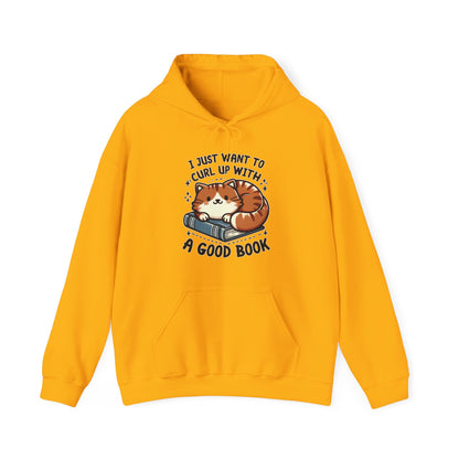 Curl Up With a Good Book Gender-Neutral Hoodie
