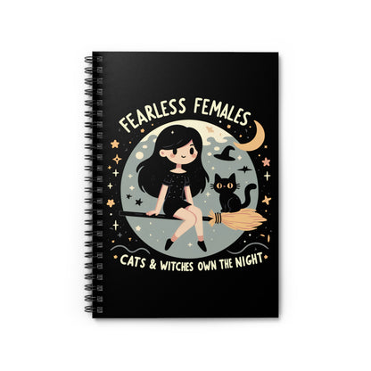 Fearless Females: Cats & Witches Own the Night Notebook