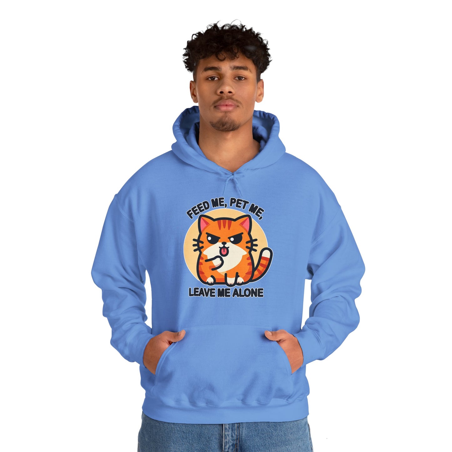 Feed Me, Pet Me, Leave Me Alone Gender-Neutral Hoodie