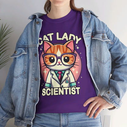 Cat Lady Scientist T-Shirt