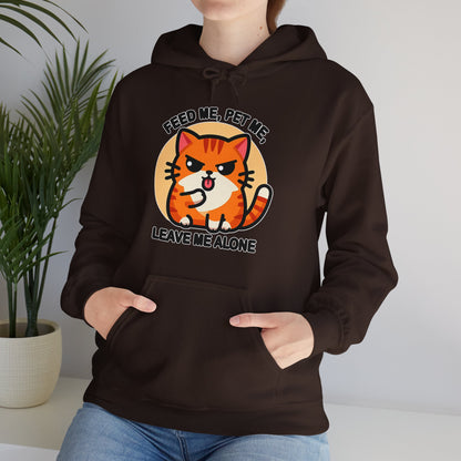 Feed Me, Pet Me, Leave Me Alone Gender-Neutral Hoodie