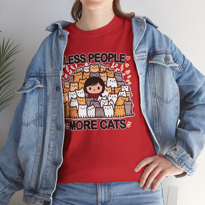 Less People More Cats T-Shirt