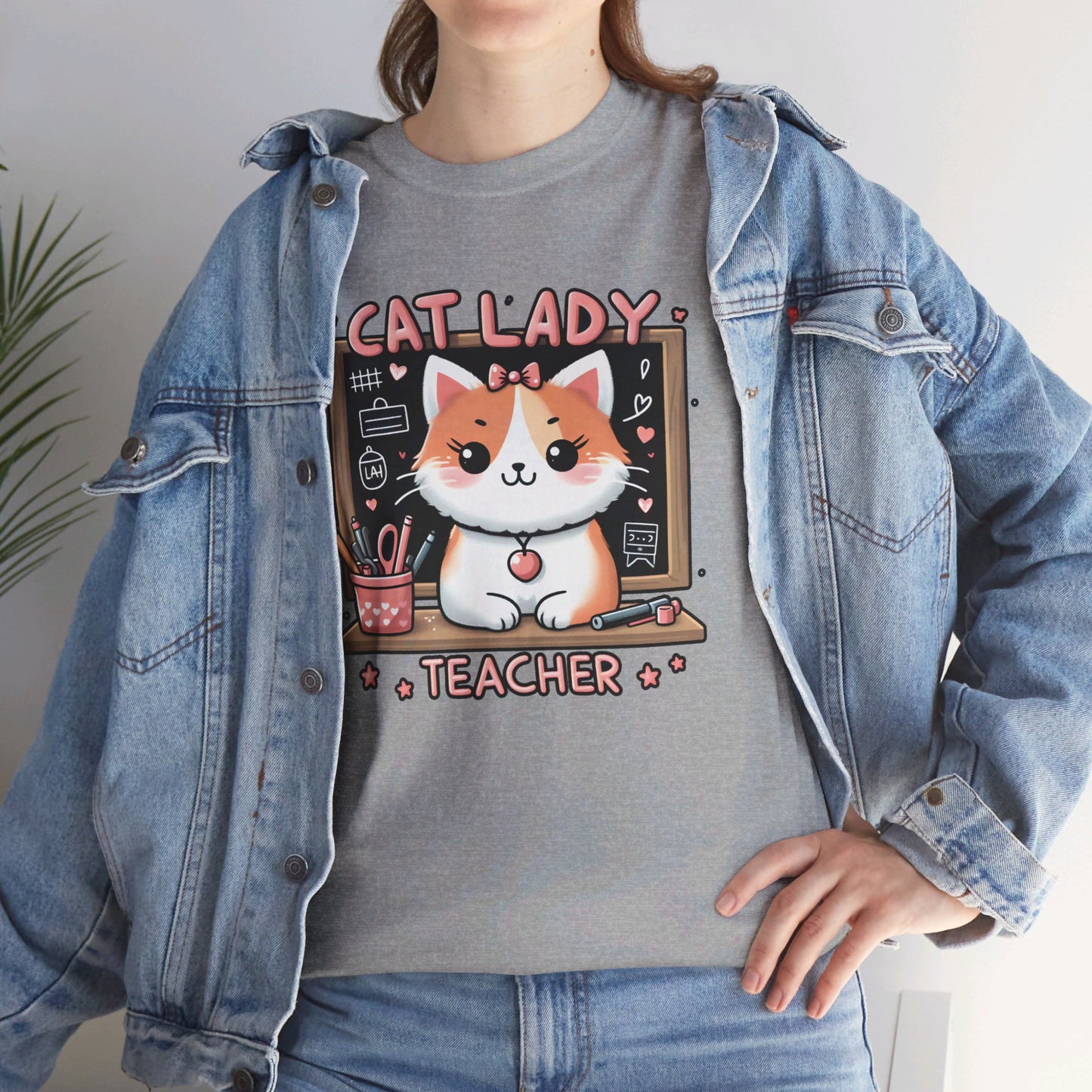 Cat Lady Teacher T-Shirt