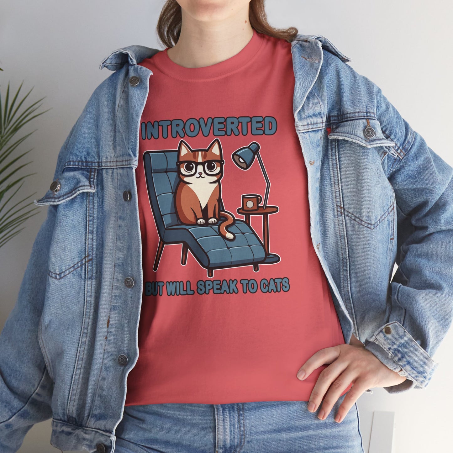 Introvert, But Will Speak to Cats T-Shirt