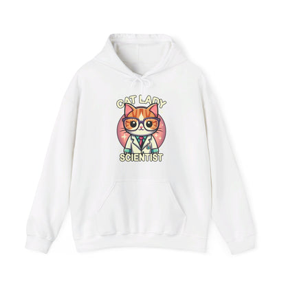 Cat Lady Scientist Gender-Neutral Hoodie