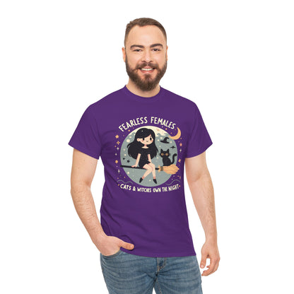 Fearless Females: Cats & Witches Own the Night T-Shirt