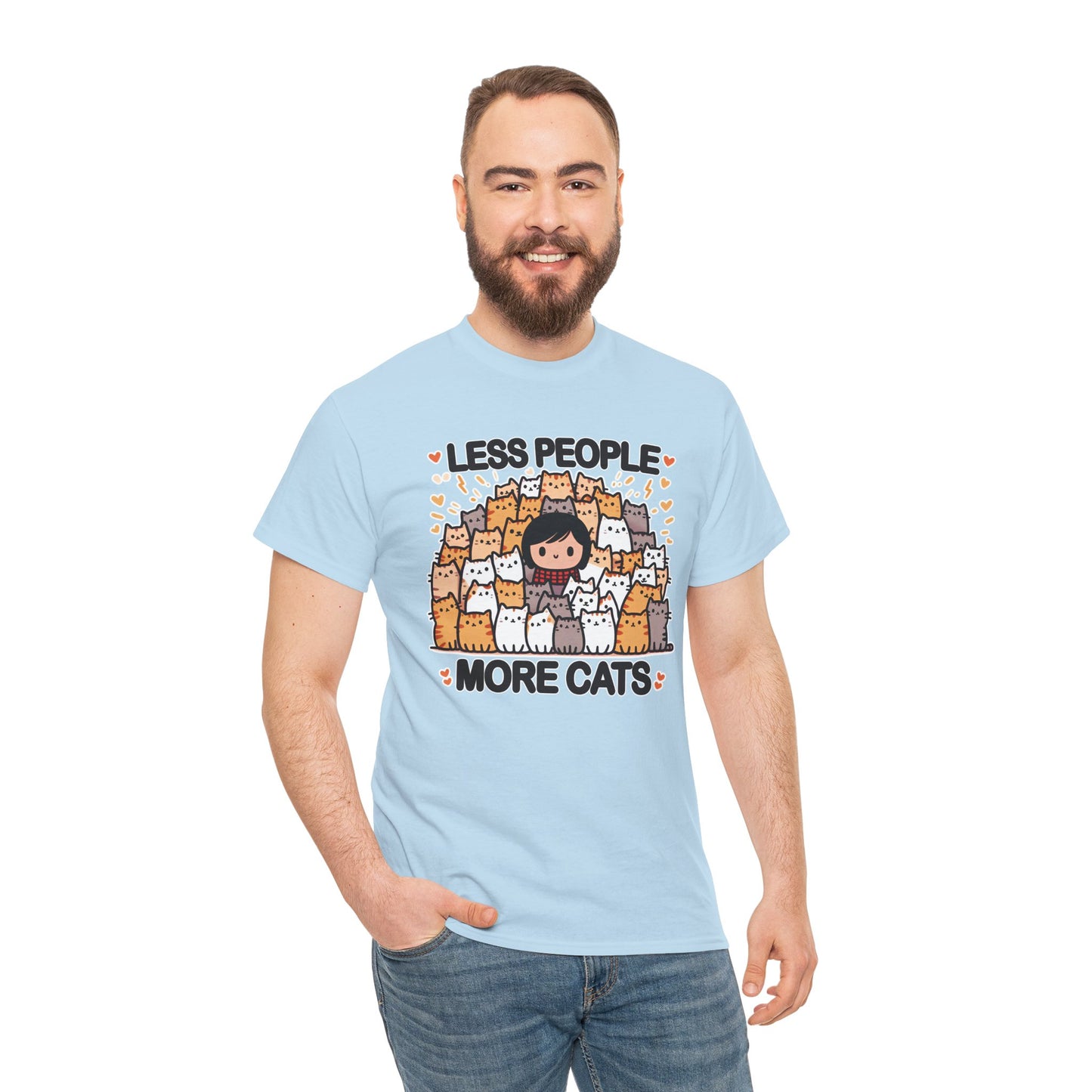 Less People More Cats T-Shirt