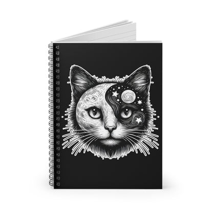 Mystic Cat Spiral Notebook