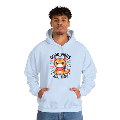 Good Vibes All Day Gender-Neutral Hoodie