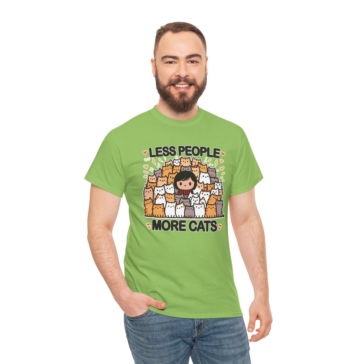 Less People More Cats T-Shirt