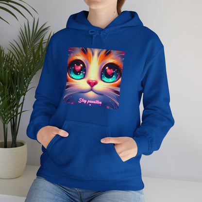 Stay Pawsitive Gender-Neutral Hoodie