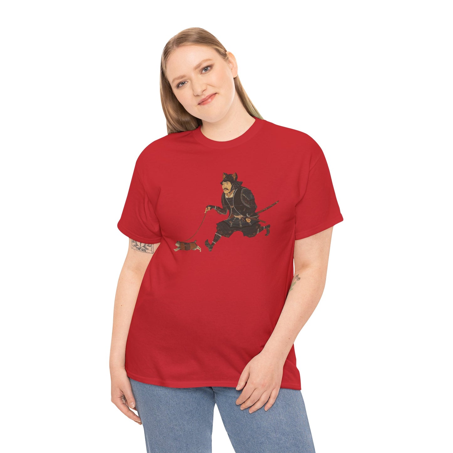 Samurai Walking Cat T-Shirt