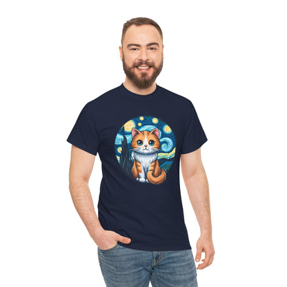 Van Gogh Cat T-Shirt