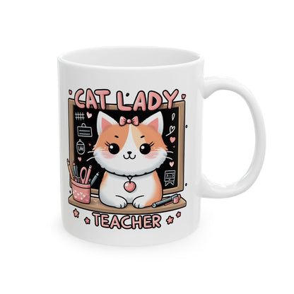 Cat Lady Teacher Mug