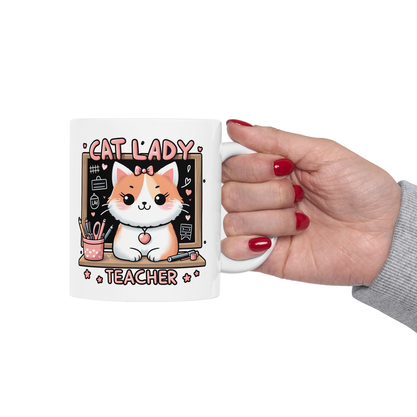 Cat Lady Teacher Mug