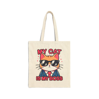 My Cat is my Boss Tote Bag