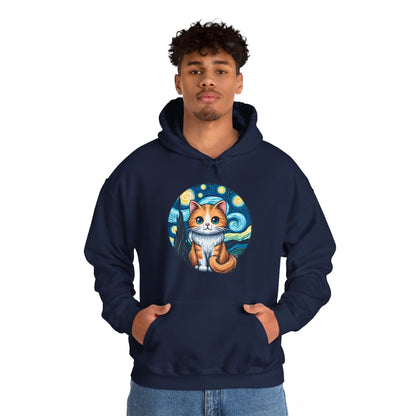 Van Gogh Cat Hoodie