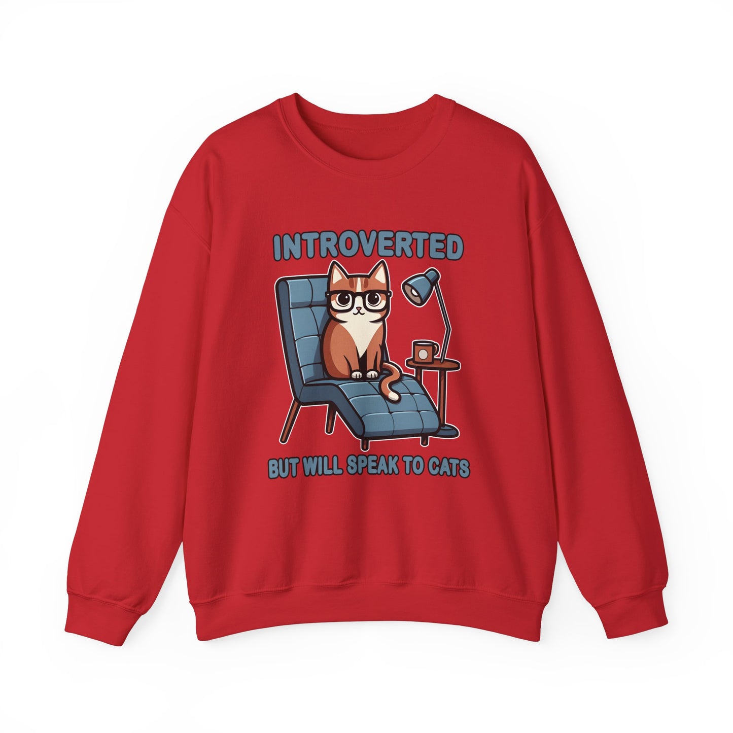 Introverted, But Will Speak to Cats Sweatshirt