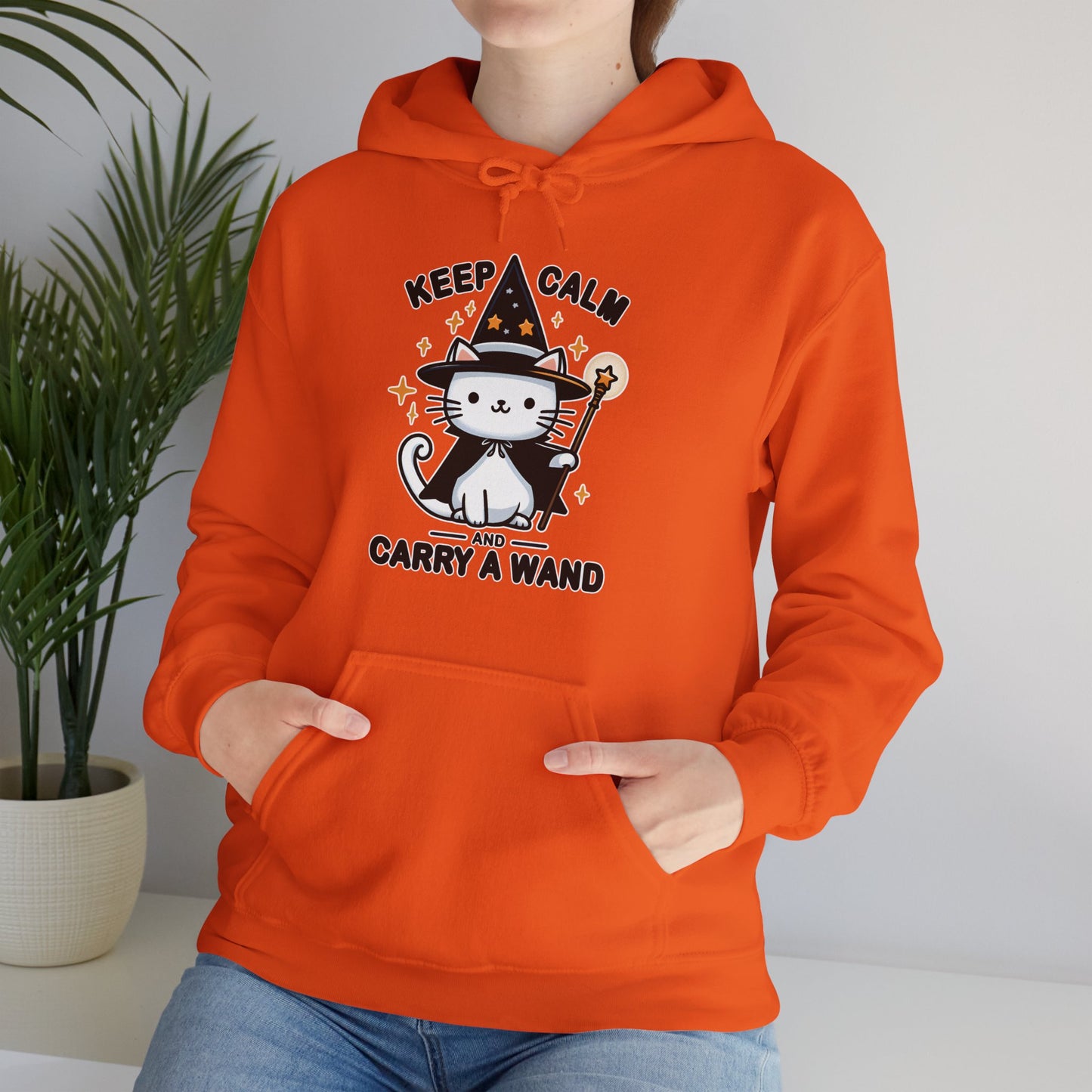 Keep Calm and Carry a Wand Gender-Neutral Hoodie