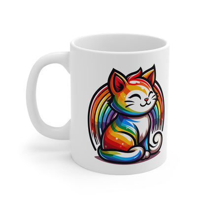 Rainbow Cat Mug