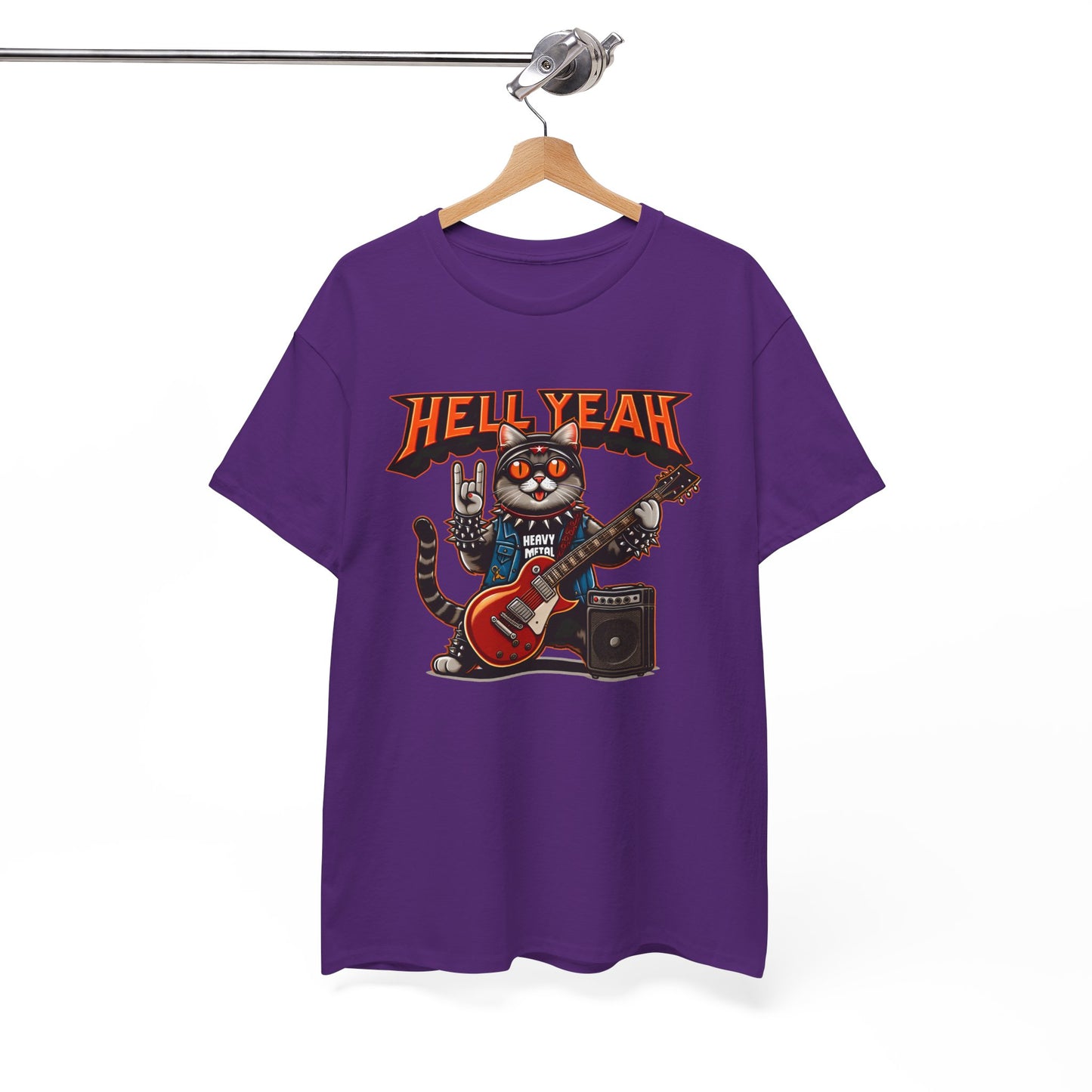 Heavy Metal Cat Unisex T-shirt